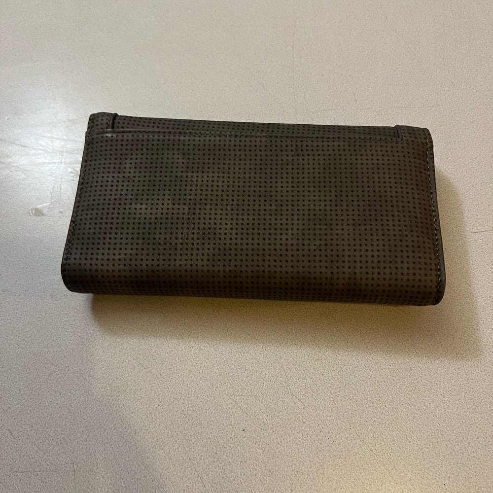 Michael Kors Dark Brown Perforated Wallet - Picture 4 of 4